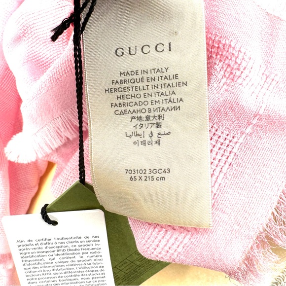 Gucci Stole Samone Interlocking GG Silk/Wool shawl scarf 🔥👀👀🔥🔥🔥 - Picture 13 of 14